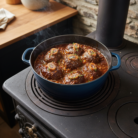 Chef Ian's Coconut–Madeira Braised Beef Shanks