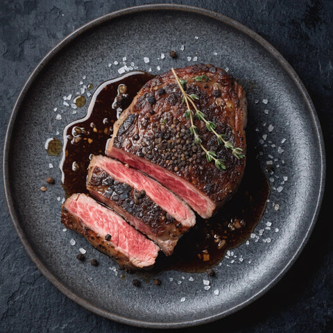 Chef Ian's Incredible 'Steak Au Poivre' with Red Miso and Sake